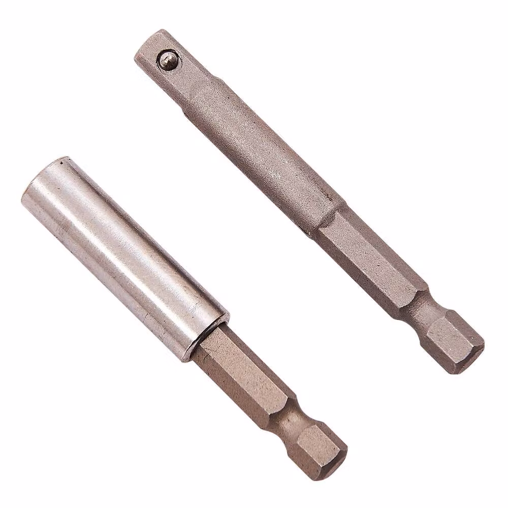 Amtech Bit Holder and Adaptor Set, 2 Pack, Multicolour and Silver – 2