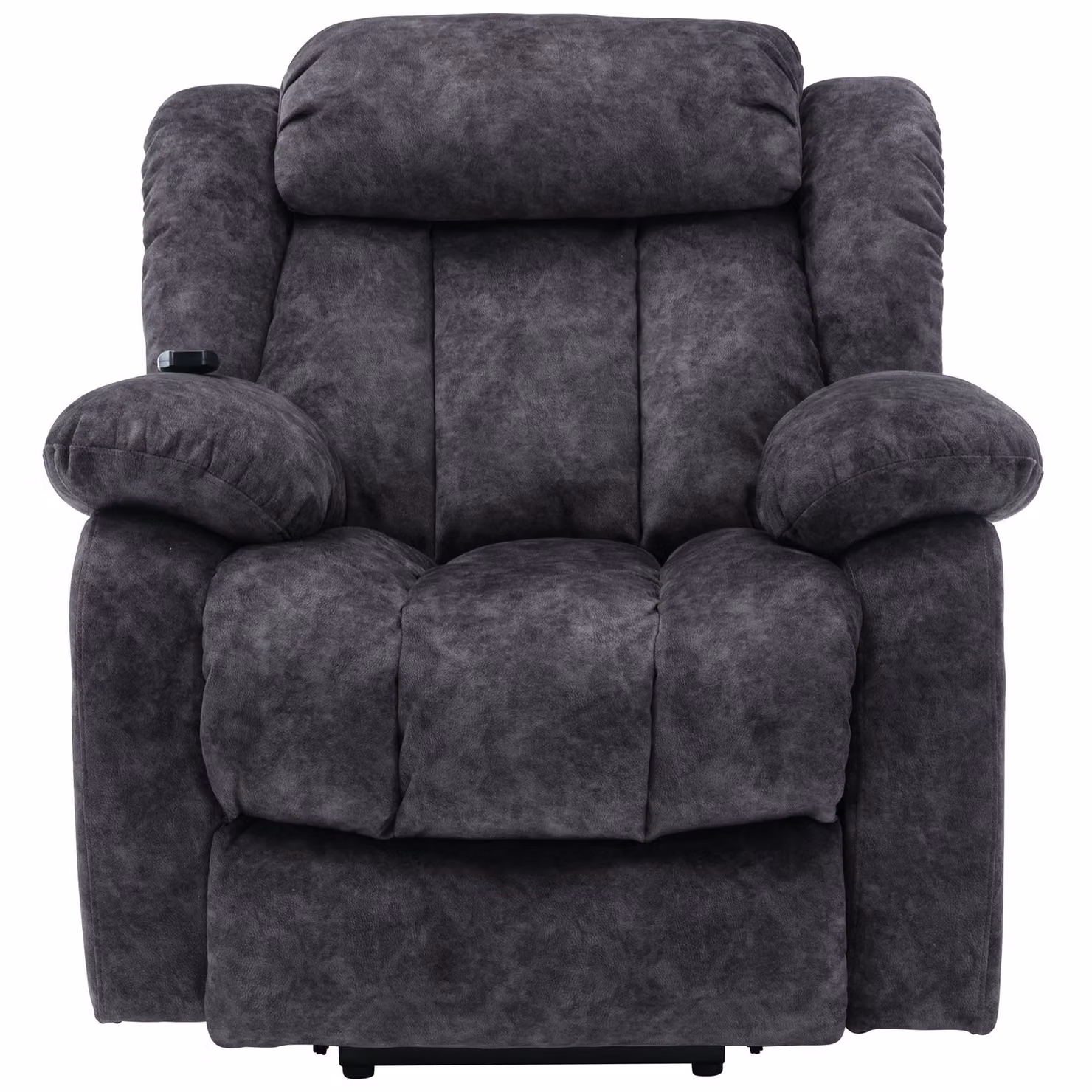 Aosom UK Grey Velvet Power Lift Recliner Massage Chair with Heat and Vibration, W/D/H: 96 x 95 x 100 cm – 7