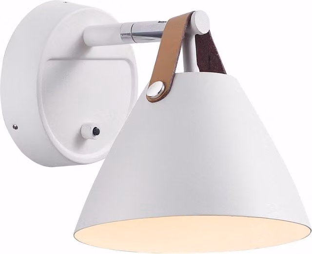 Nordlux Strap White Metal GU10 Wall Light for Bedroom – 1