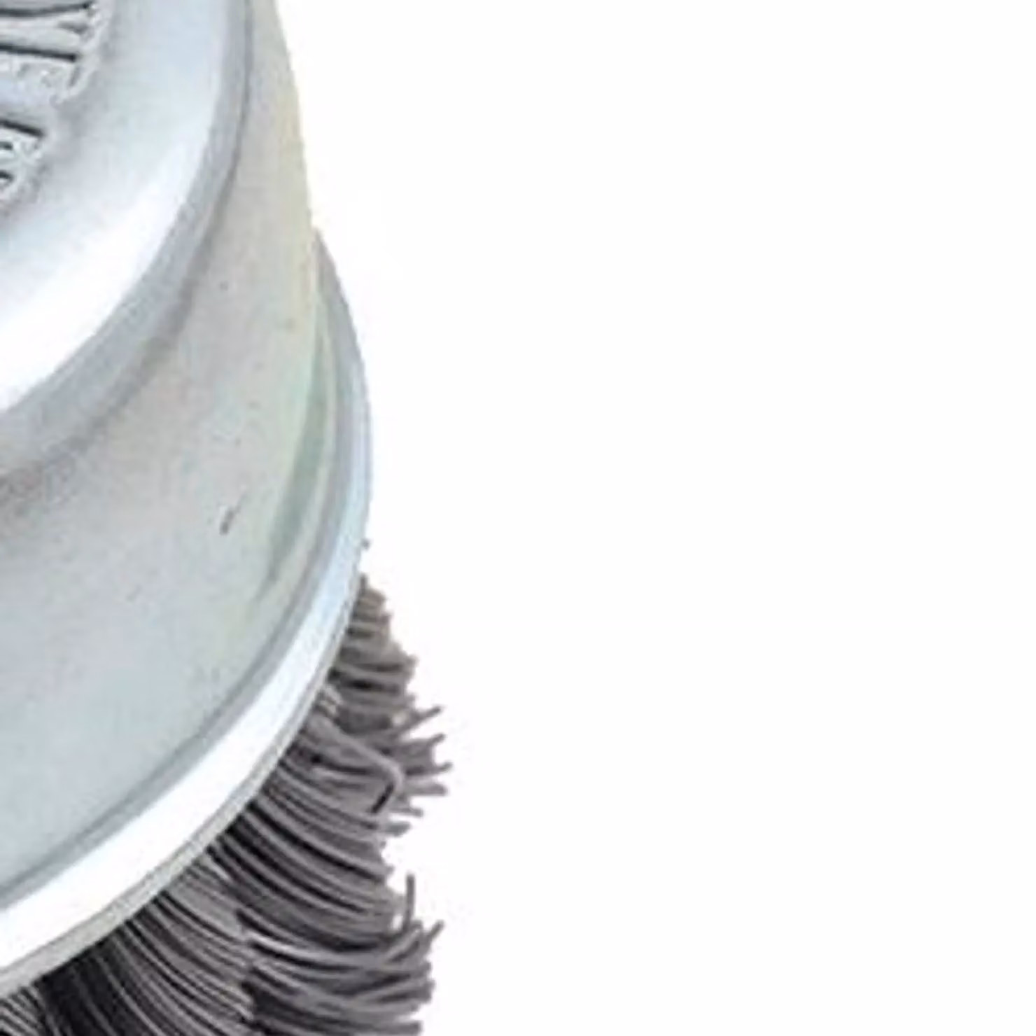 Lessmann Knot Cup Brush for Angle Grinders in Silver and Multicolour Stainless Steel – 2