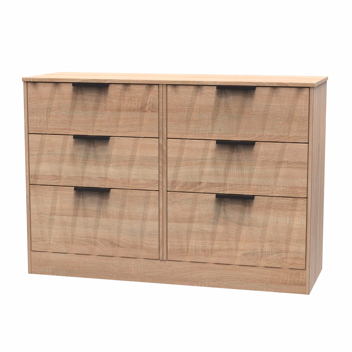 Ready Assembled 2 U Washington 6 Drawer Wide Chest in Light Oak – 2