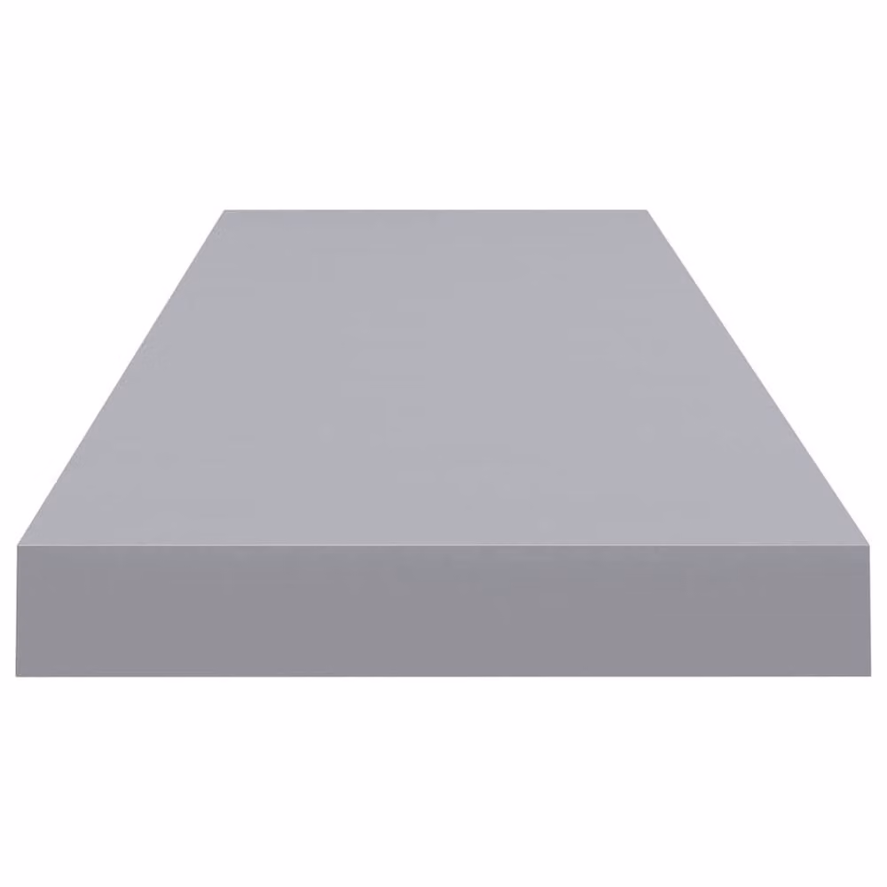 Berkfield Home Floating Wall Shelves, 2 Piece Set in Grey, W/D/H: 90 x 23.5 x 3.8 cm – 2