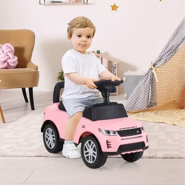 Costway Kids Ride On Push Car and Walking Sliding Toy in Pink