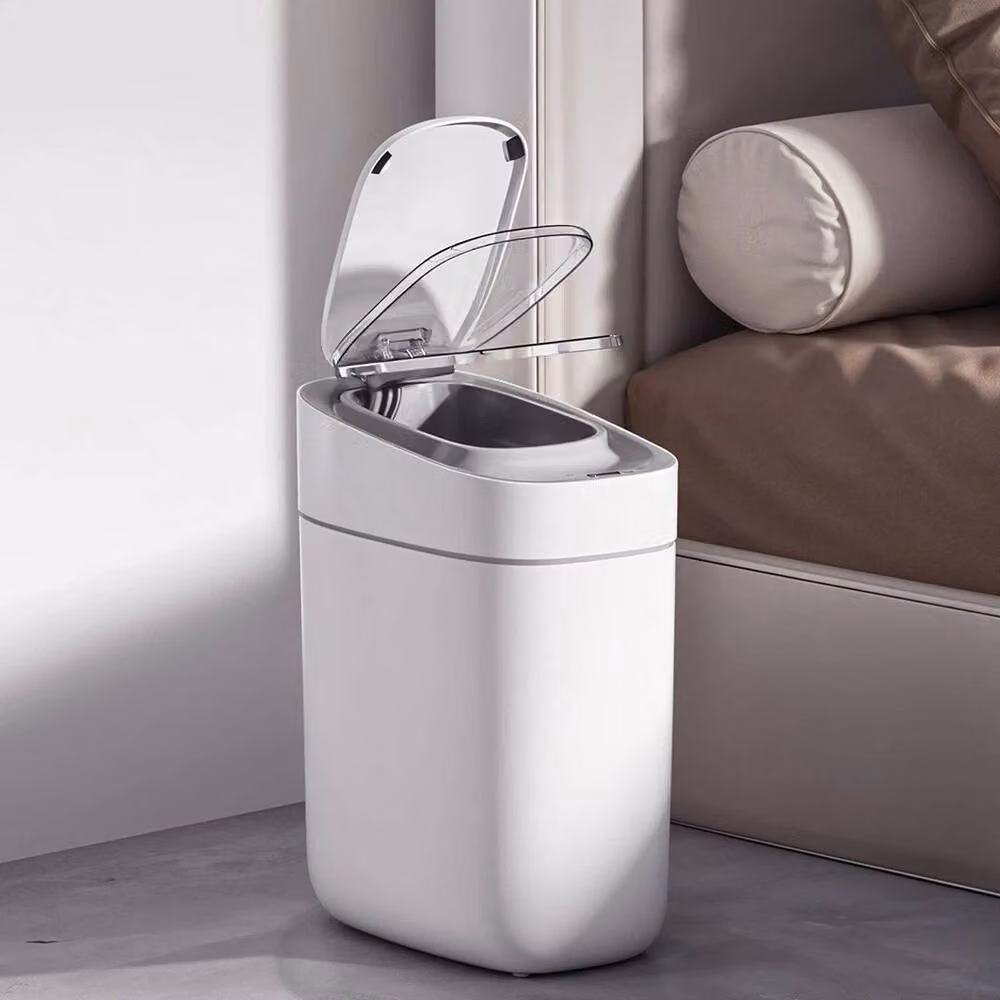 KORVIXA 9L Sensor Rubbish Bin with Silent-Close Lid and Liner Dispenser in White – 2