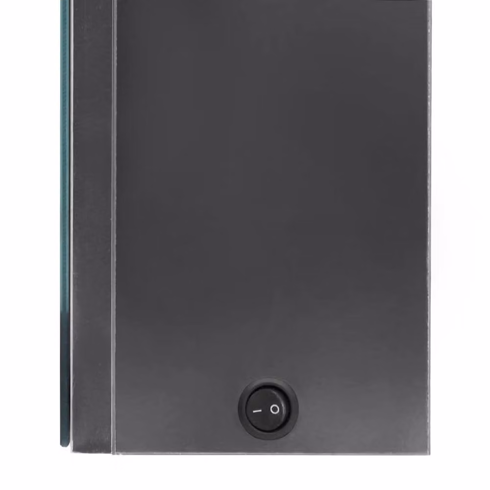 Berkfield Home LED Bathroom Mirror Cabinet in Grey, W/D/H: 50 x 13 x 70 cm – 3