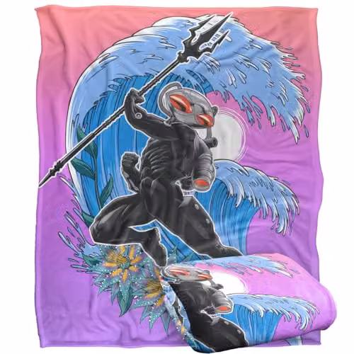 LOGOVISION Aquaman and The Lost Kingdom Super Soft Fleece Throw Blanket, W: 152 cm, D: 127 cm