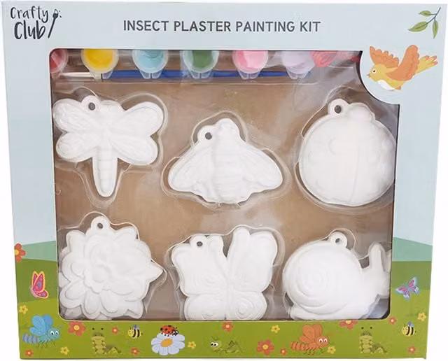 Crafty Club Insect Plaster Painting Kit in White
