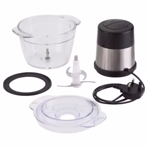 Judge Electric Mini Chopper and Food Processor with 500ml Glass Bowl in Silver – 2