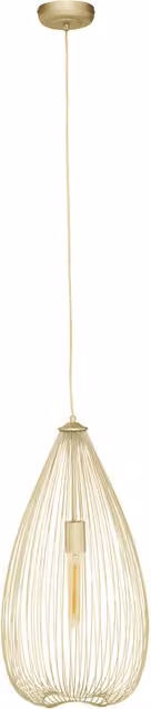 Orsina Modern Metal Pendant Light in Gold/Brass
