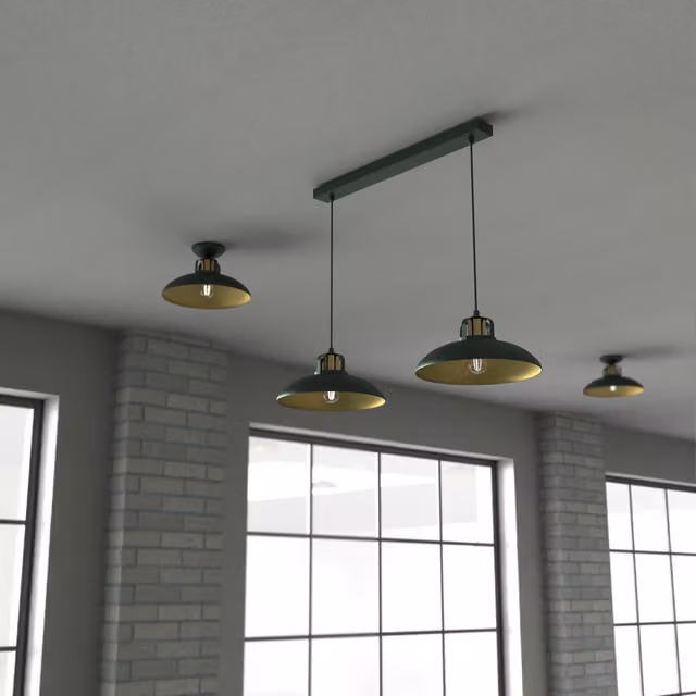 Milagro Felix Pendant Lamp, Green, Height: 75 cm