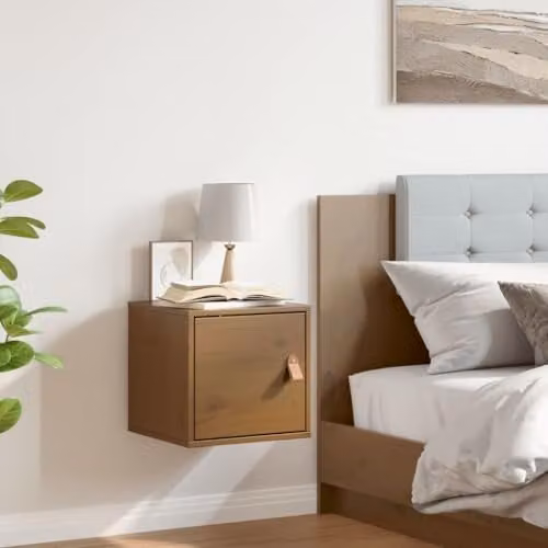 vidaXL Wall Cabinet in Honey Brown Solid Pine Wood W/D/H: 31.5 x 30 x 30 cm – 1