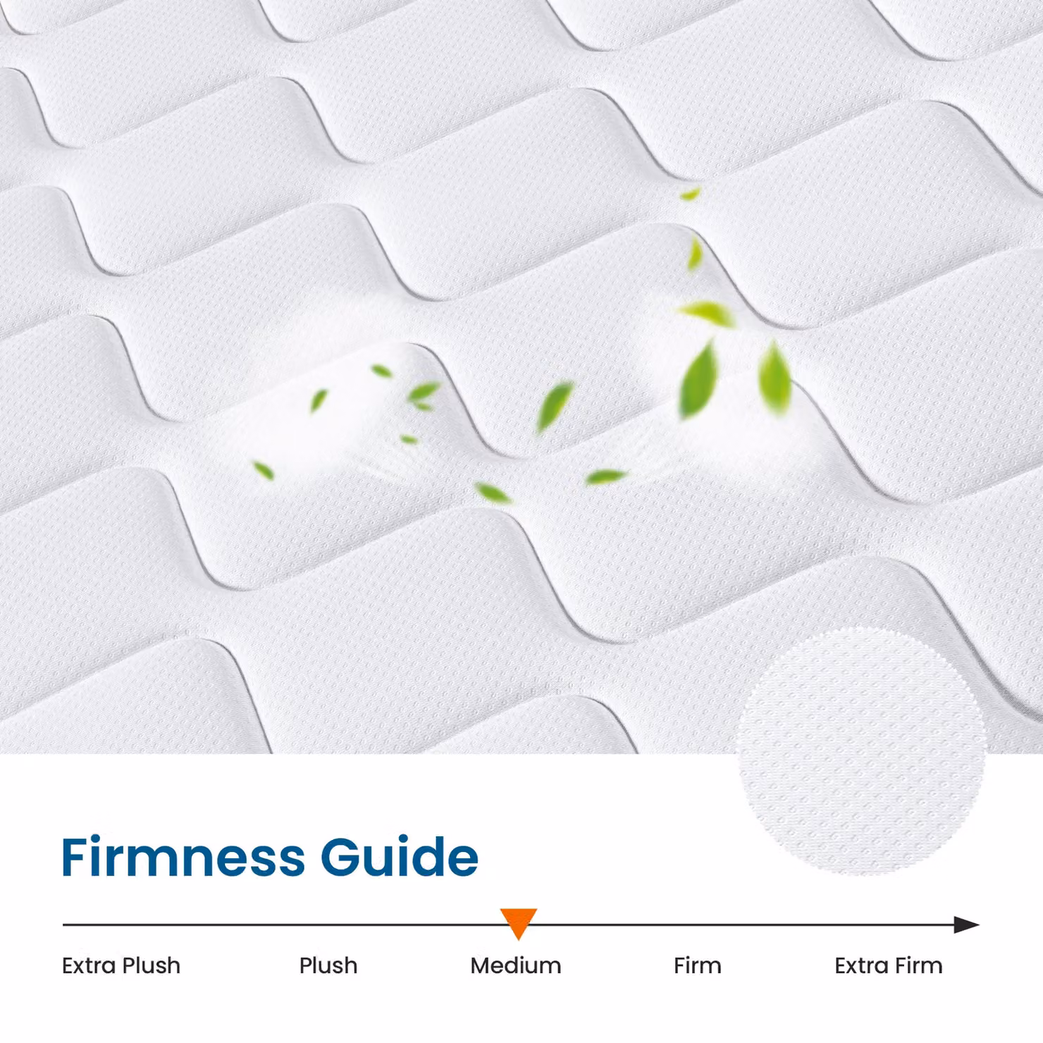 Dprodo King Size Hybrid Mattress in White with Memory Foam and Temperature Regulation, Height: 27 cm, W/D/H: 180 x 200 x 27 cm – 4