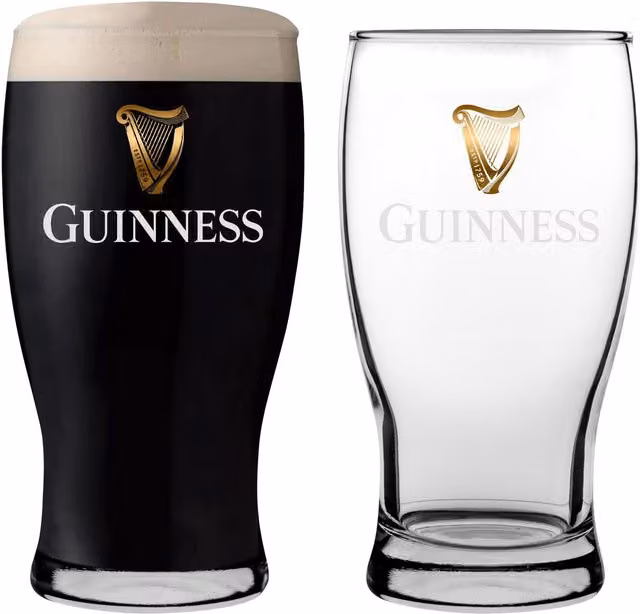 Rink Drink Transparent Beer Glass, 568ml