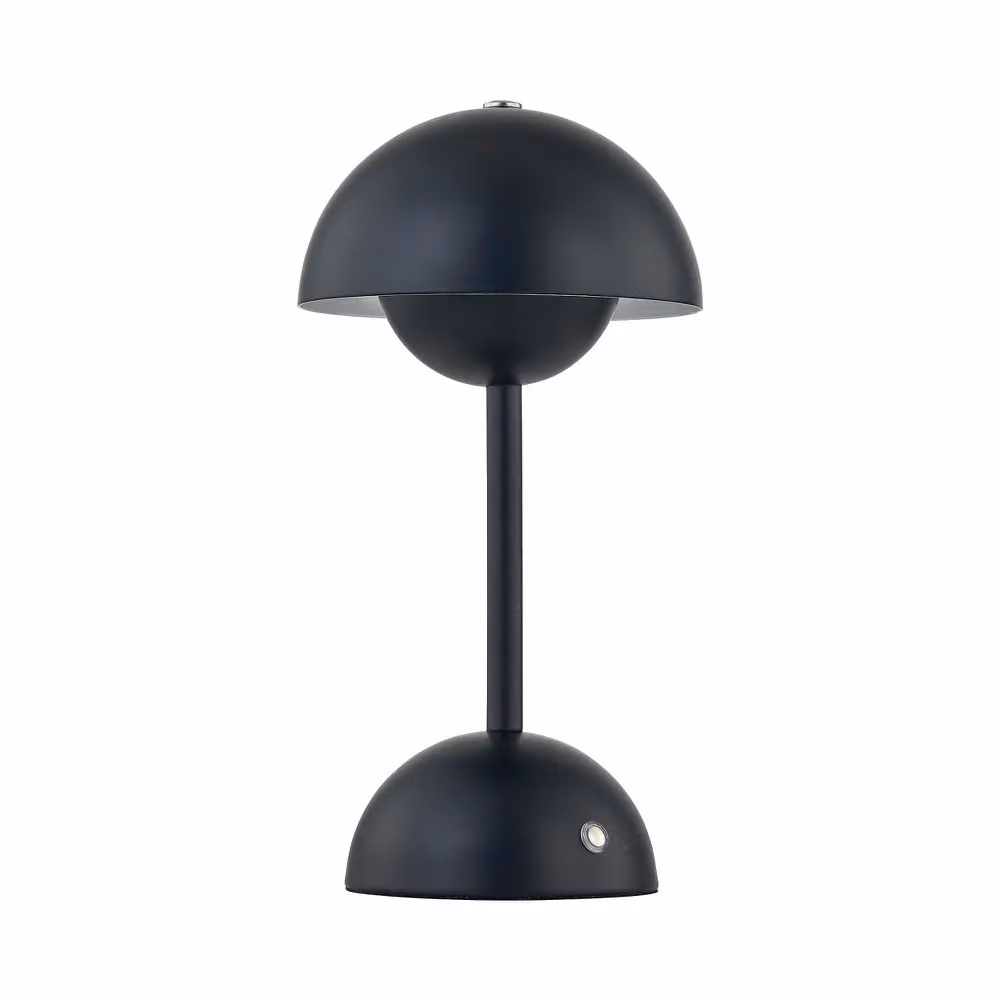 First Choice Lighting Eleanor Black LED Rechargeable Touch Table Lamps Twin Pack – 2