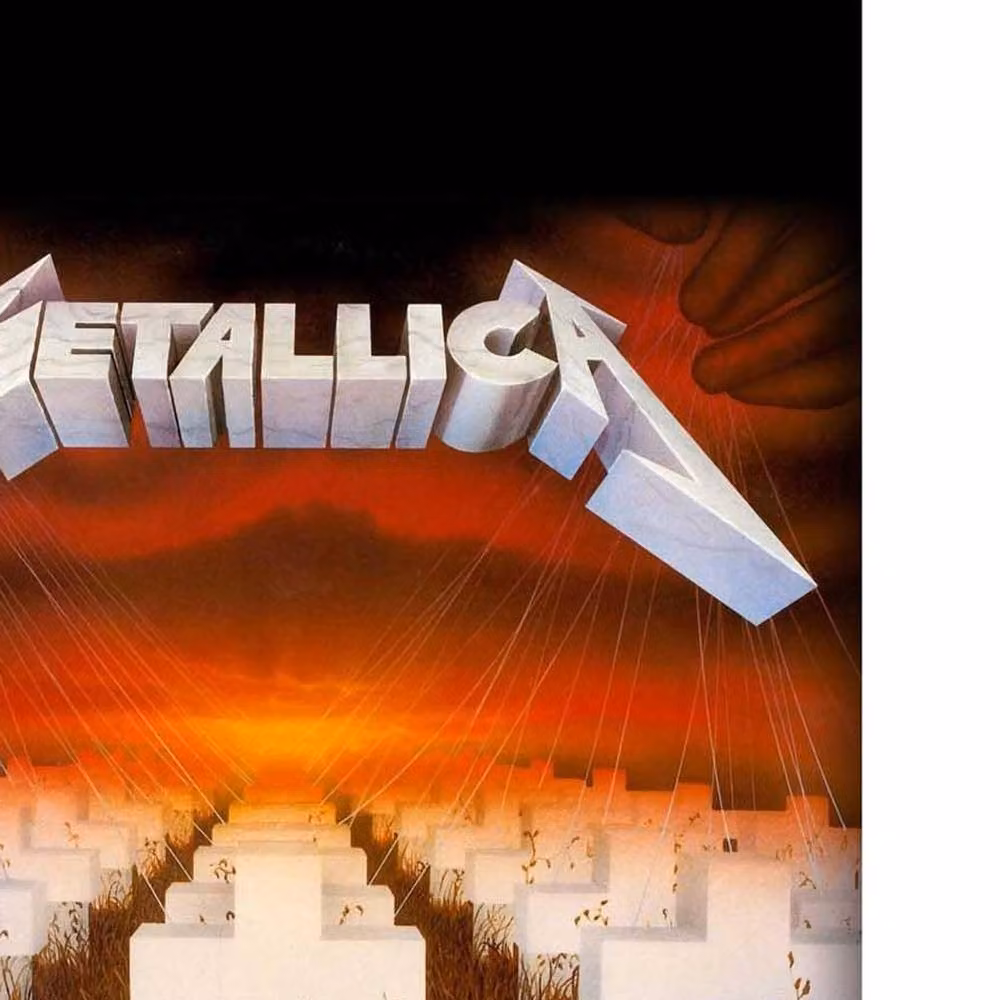 Metallica Master Of Puppets Multicolour Textile Poster in Black – 2