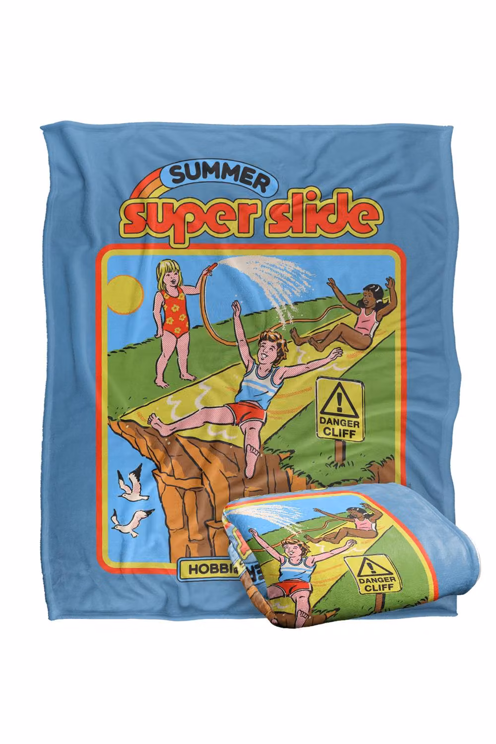 Steven Rhodes Summer Super Slide Silky Touch Super Soft Fleece Throw Blanket, Multicolour, W/D/H: 91 x 147 cm – 2