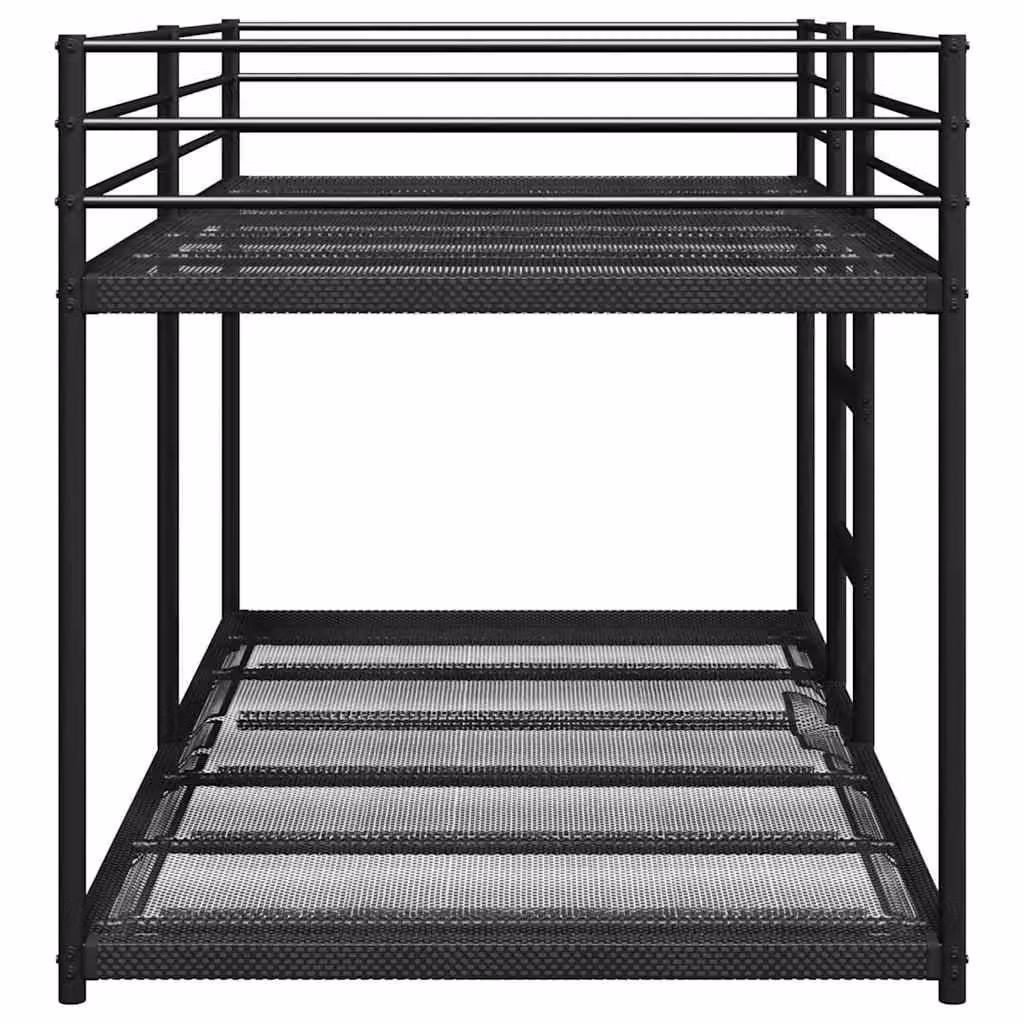 Berkfield Home Modern Metal Bunk Bed in Black, W/D/H: 75 x 190 cm – 4