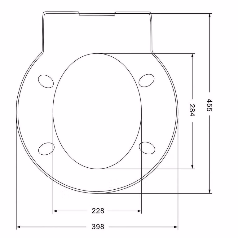 PAWNORA Round Soft Closing Toilet Seat with Quick Release in White