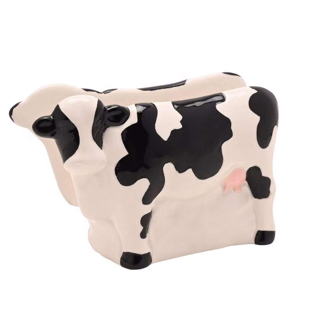 Widdop and Co Ceramic Napkin Holder in White and Black – 2