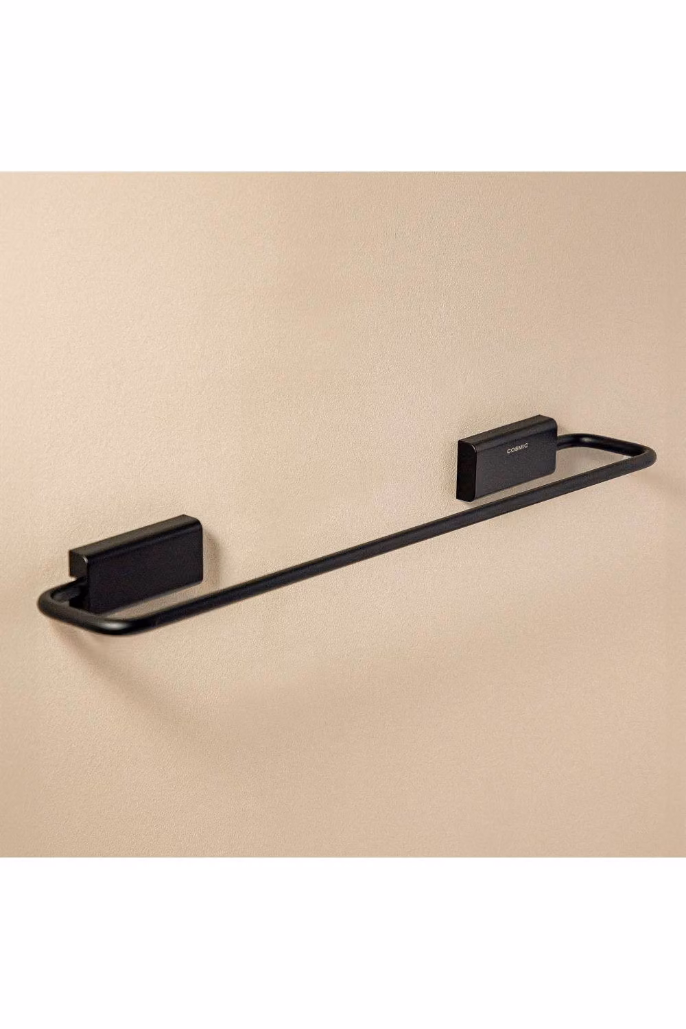 Cosmic NEXT Collection Matt Black Towel Rail, 40 cm – 2