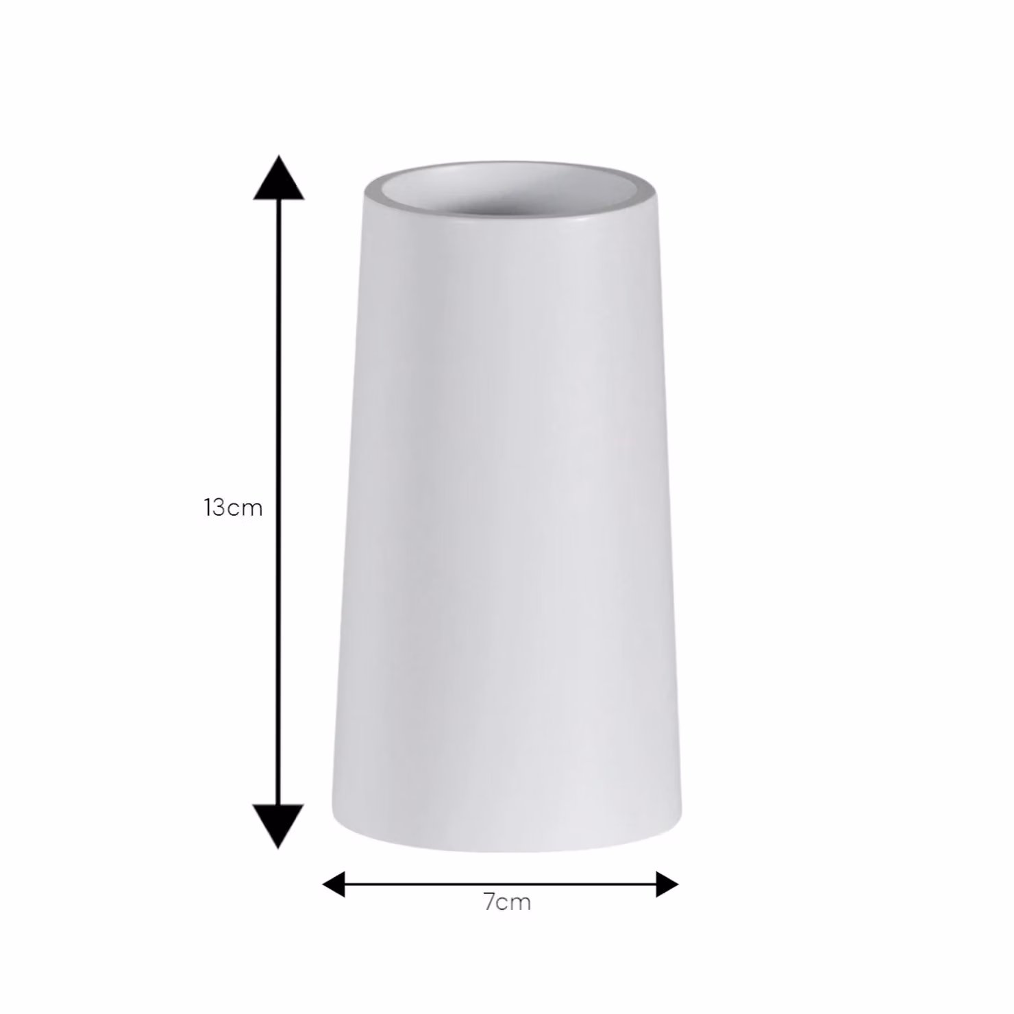 Showerdrape Alto White Resin Bathroom Tumbler – 2