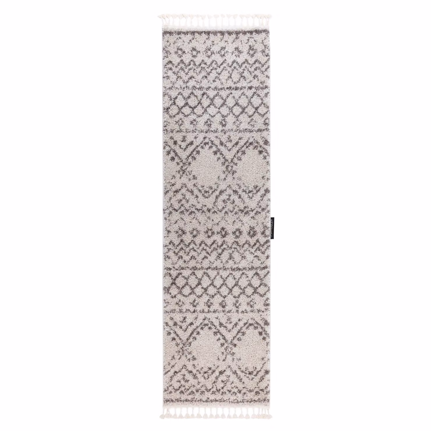 RugsX Berber Runner in Yellow and Multicolour, Geometric Boho Design, W: 80 cm, L: 300 cm – 1