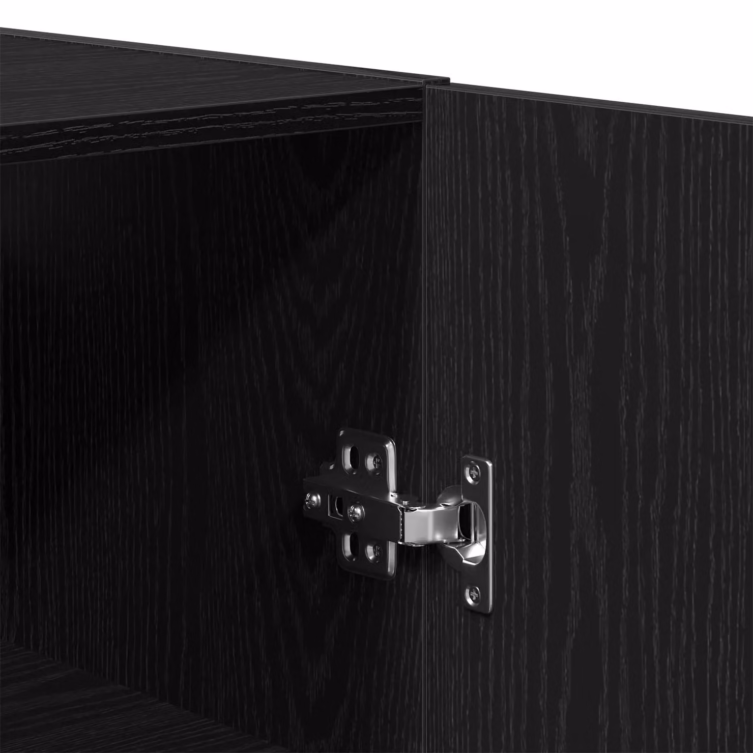 Berkfield Home Black Oak Wall Cabinet with Hinged Doors and Internal Shelves, W/D/H: 60 x 31 x 70 cm – 5