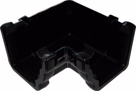 FloPlast Ogee 90 Degree Internal Gutter Angle, Black