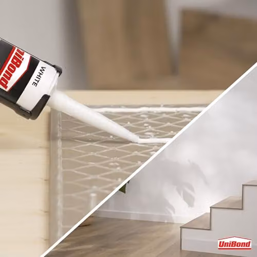 Unibond Seal and Bond Mould-Resistant Multi-Purpose Sealant, White, 389g – 4