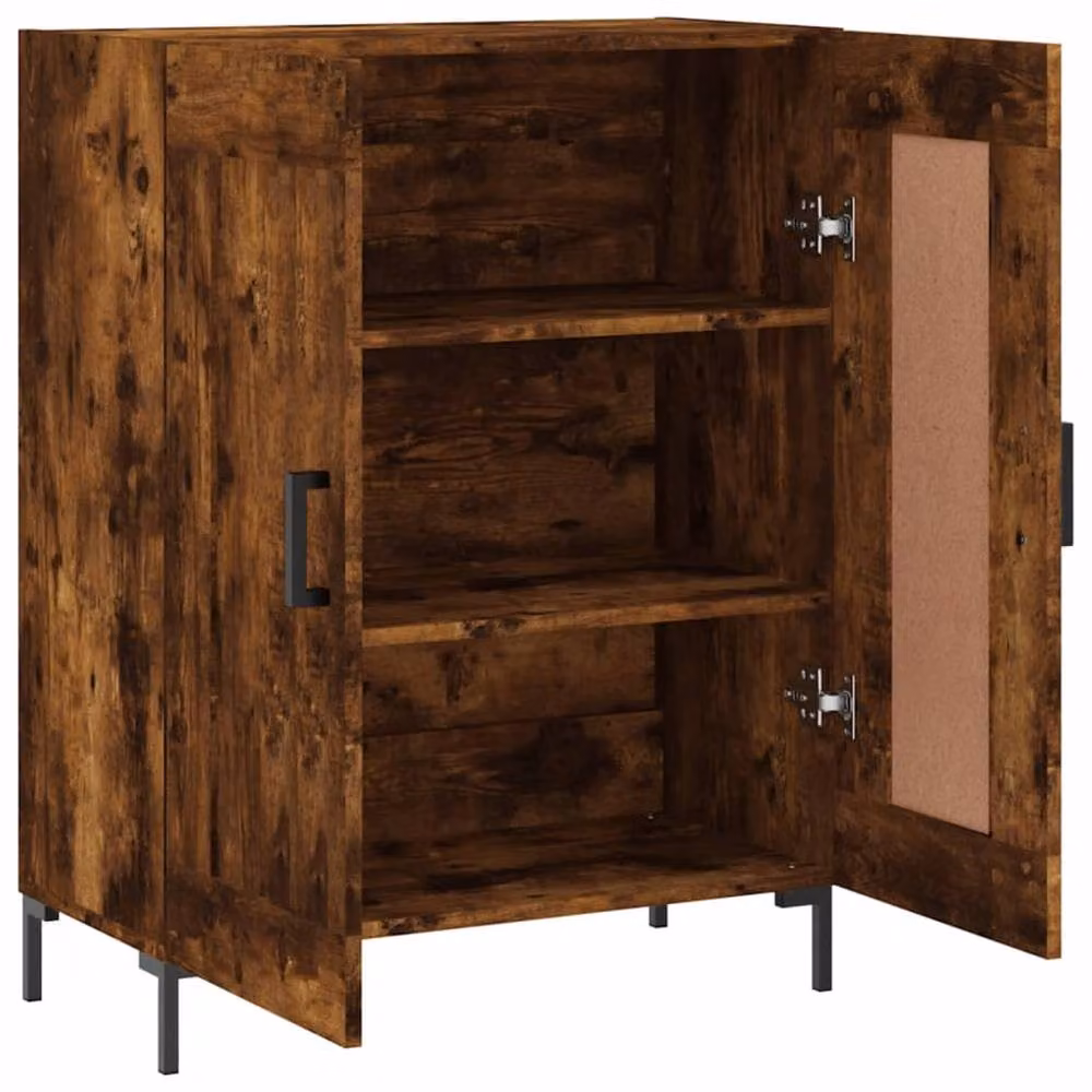 Berkfield Home Smoked Oak Sideboard in Brown, W/D/H: 69.5 x 34 x 90 cm – 5