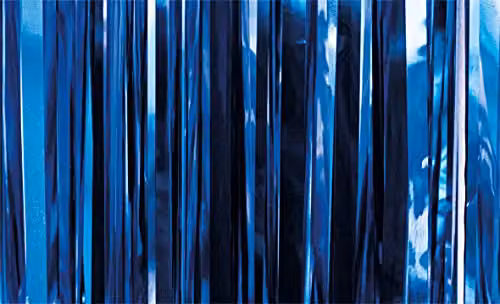 Netagon Metallic Tinsel Curtain Blue W: 100 cm, H: 250 cm – 4