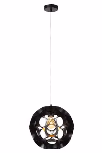Lucide Hannelore Pendant Light, Black, Diameter: 30 cm