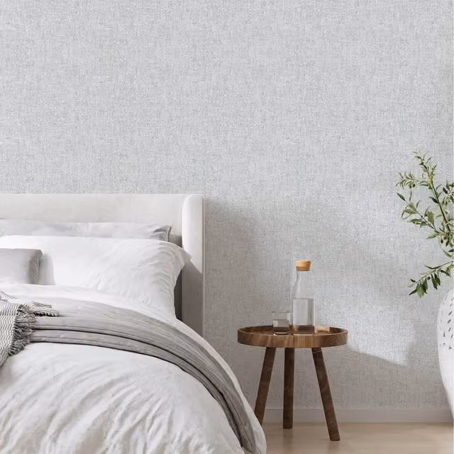 Superfresco Caress Texture Grey Plain Matt Washable Wallpaper Roll