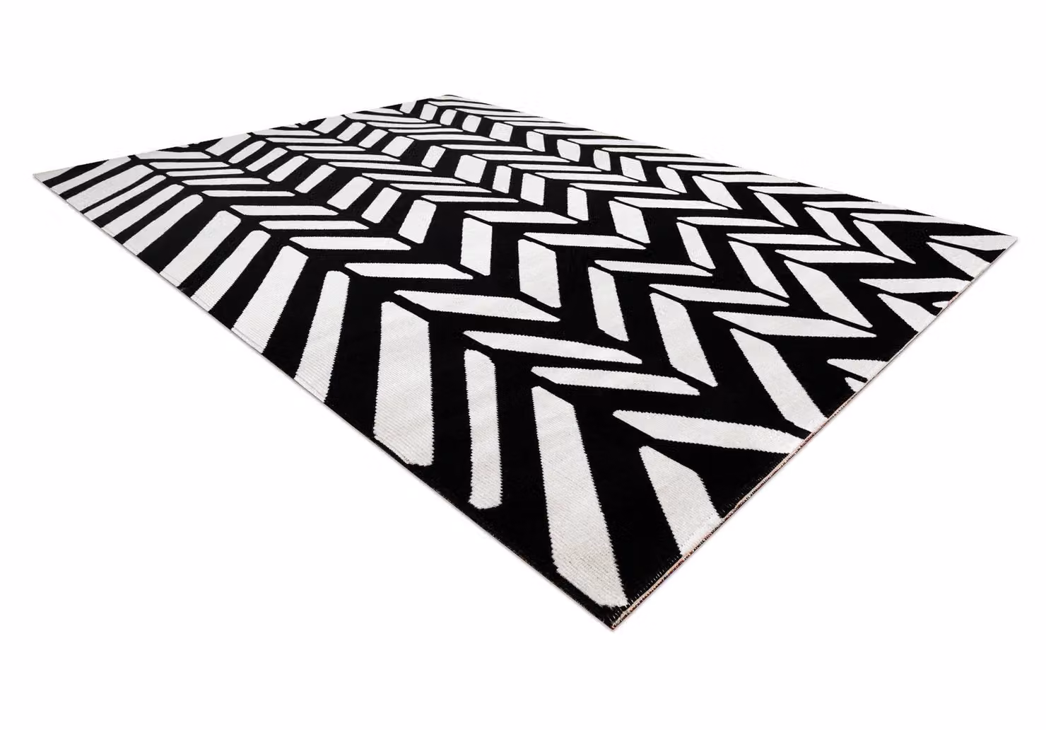RugsX Mundo Modern Rectangular Rug in Beige and Black, W: 160 cm, L: 220 cm – 2