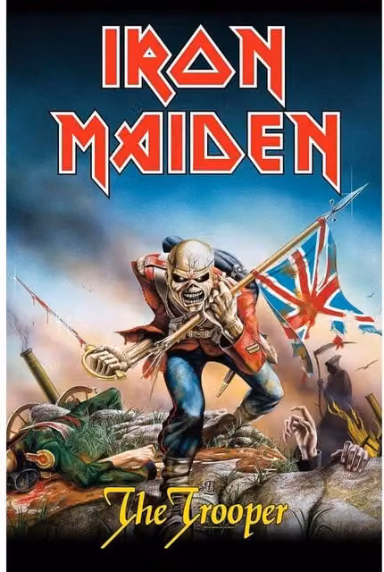 Iron Maiden The Trooper Multicolour Polyester Graphic Poster