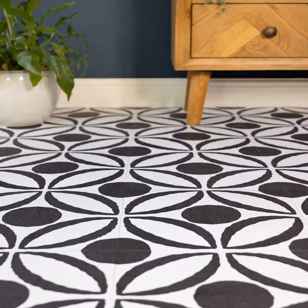 FloorPops Tory Self Adhesive Vinyl Floor Tiles, Multicolour, Pack of 10 (0.93sqm), W/D/H: 30.48 x 30.48 x 0.3048 cm – 5