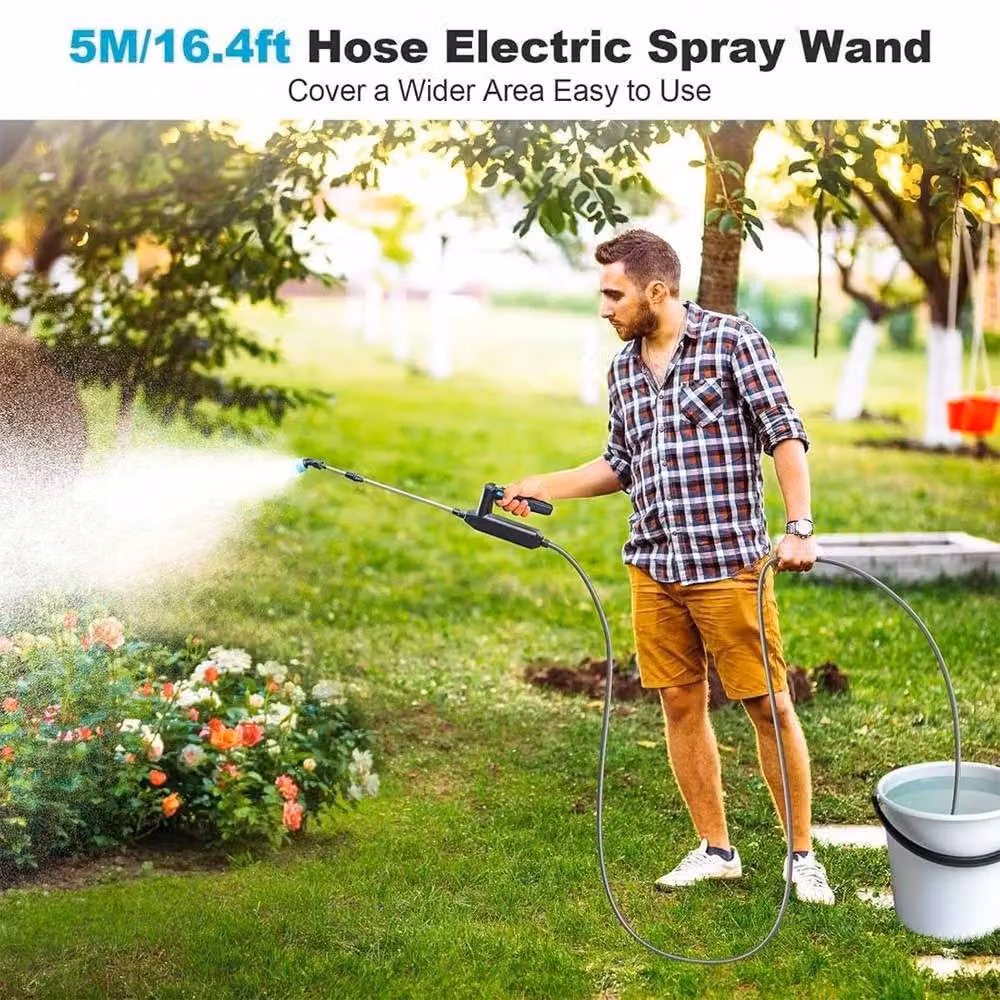 SPETLEK Electric Plant Sprayer Watering Wand with Rechargeable Battery, Black – 4