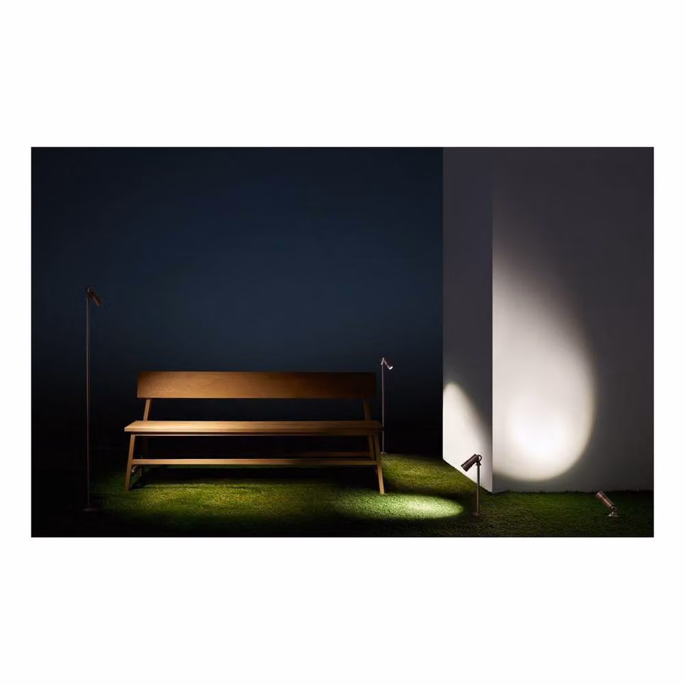 Netlighting Micro Outdoor LED Spotlight in Brown, 396lm, 3000K, IP65 – 3