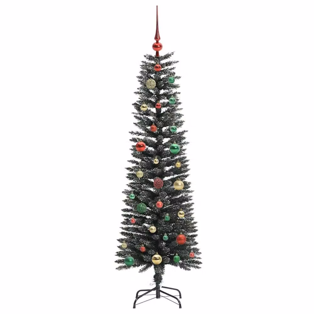 Berkfield Home Elegant Artificial Christmas Tree with 150 LEDs, Green, H x W x D: 150 x 43 x 43 cm – 4