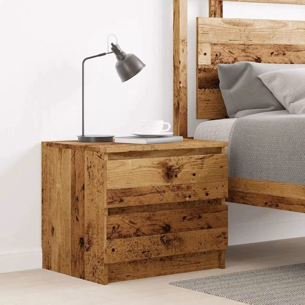 EONLION Bedside Cabinet in Brown Old Wood, W/D/H: 50 x 40 x 43.5 cm – 2