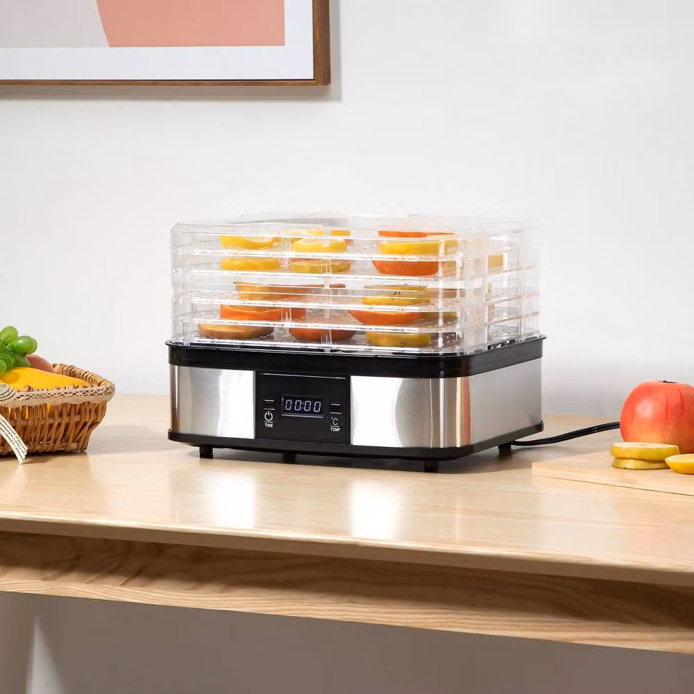 STILVORA 5 Tier Food Dehydrator with Timer and LCD Digital Display in Black – 2