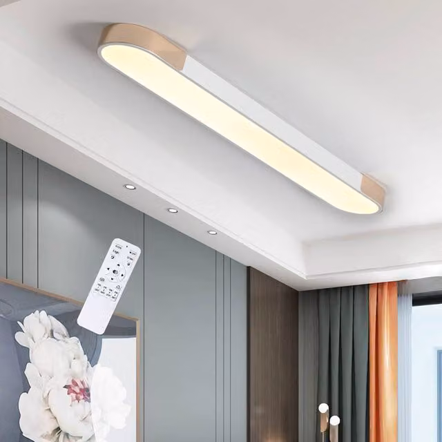 NIVOR Dimmable Full Spectrum LED Ceiling Light, 48W, White, 100 cm