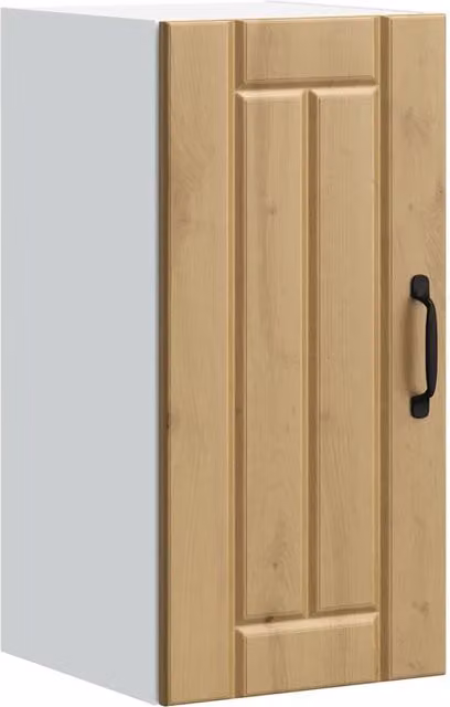 Berkfield Home Lucca Artisan Oak Kitchen Wall Cabinet in Brown with Glass Doors – 1