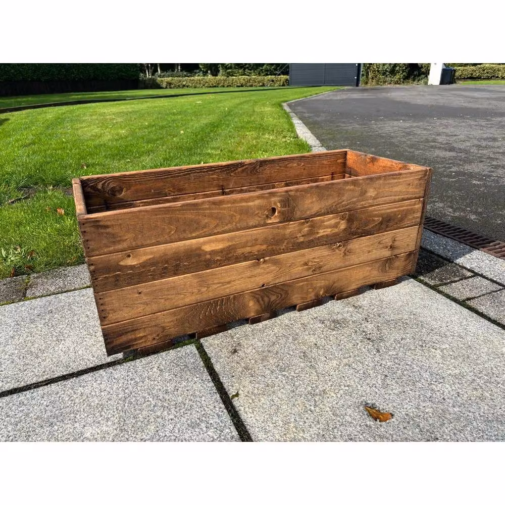 Charles Taylor Multi Pack of 2 Large Open Berwick Trough Planters in Light Brown – 2