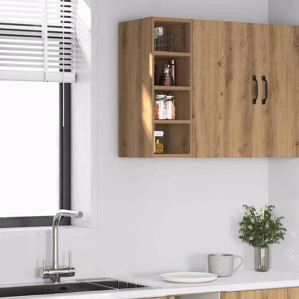 Berkfield Home Artisan Oak Hanging Kitchen Cabinet in Brown, W/D/H: 20 x 29.5 x 60 cm – 2