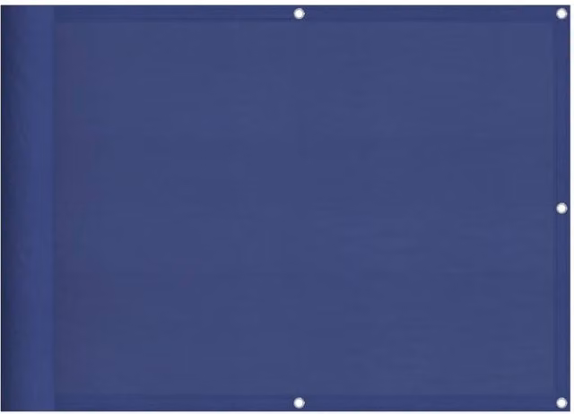 Berkfield Home Blue Balcony Screen, 100% Polyester Oxford, W: 75 cm, H: 700 cm – 1