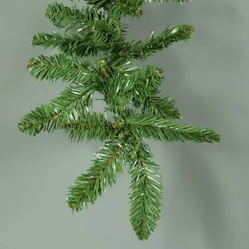 Samuel Alexander 2.7m Plain Green Christmas Garland with 200 Bullet Tips – 3