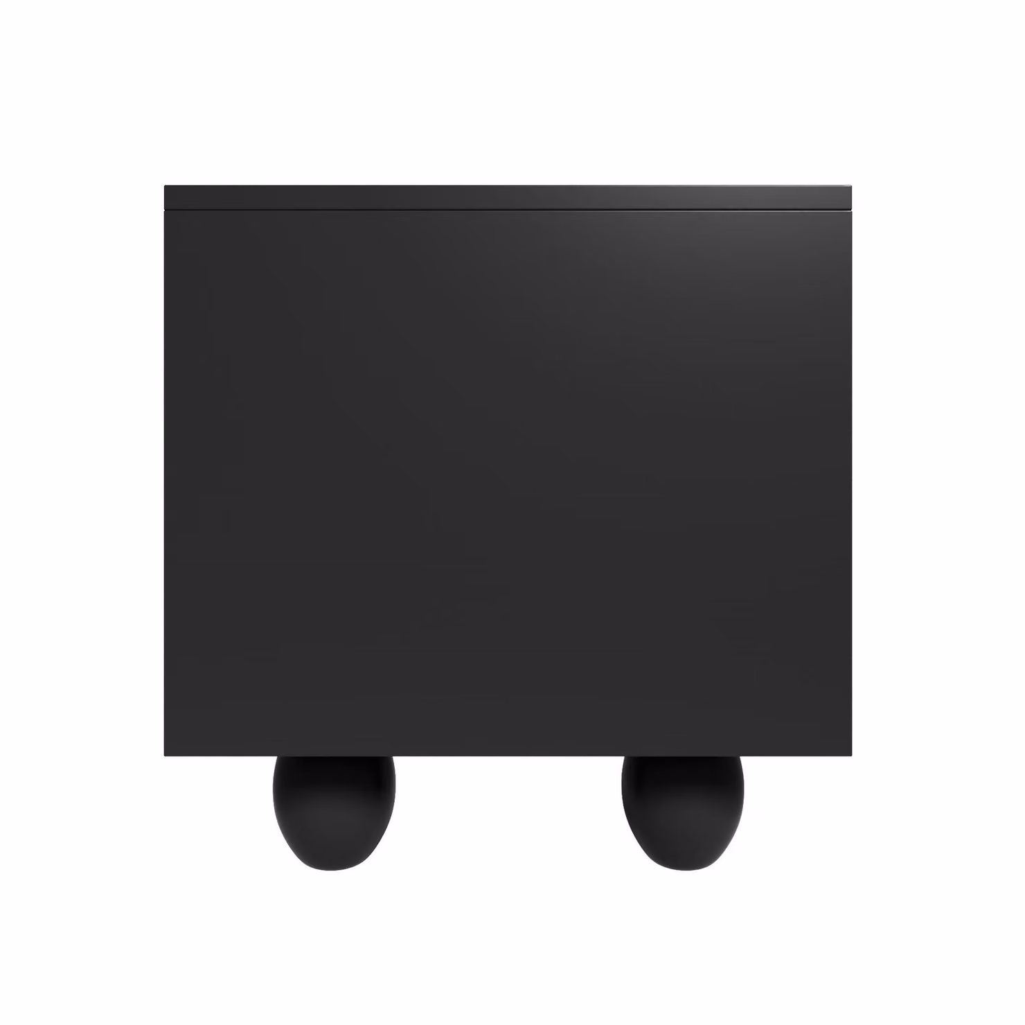 Aosom Minimalist Black TV Cabinet with Solid Wood Legs, Curved Doors, Drawers and Shelves, W: 180 cm, D: 40 cm, H: 42 cm – 7