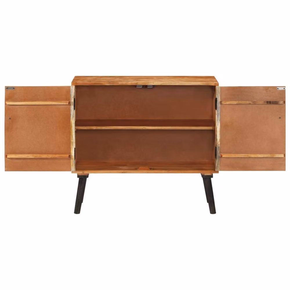 Berkfield Home Mid-Century Solid Mango Wood Sideboard in Brown, W/D/H: 85 x 30 x 75 cm – 3