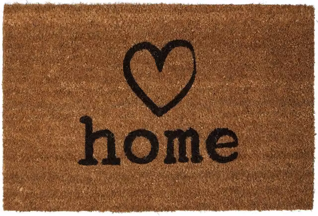 Orsina Charm Round Coir Doormat in Brown and Black, Diameter: 100 cm – 3